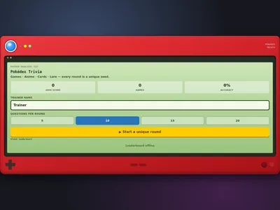 Pokédex Trivia