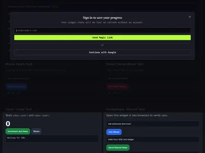 It Just Vibes SDK Test Widget