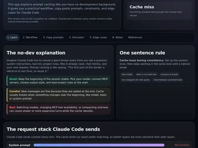 Claude Code Cache Prompt Management Playbook (fork)
