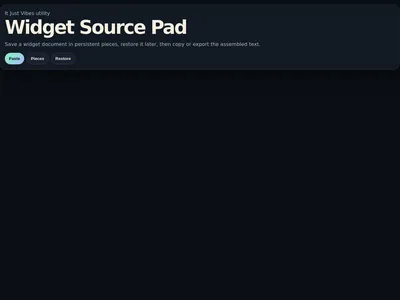 Widget Source Pad