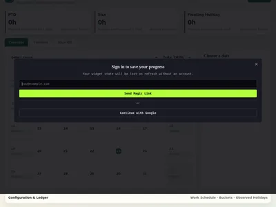 PTO Planner